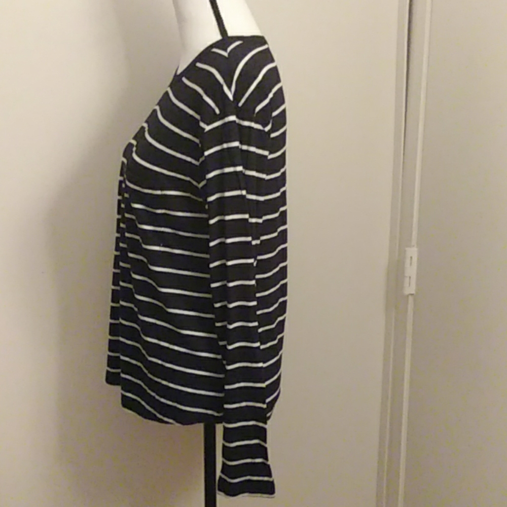 bp Nordstrom top black/white long sleeve, NWOT, XS - Picture 4 of 8